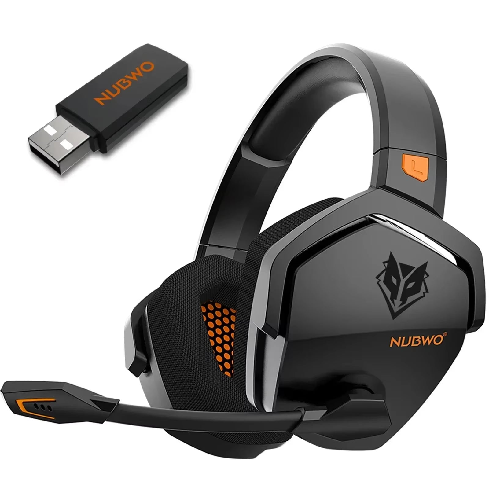 G06 Wireless Headsets Gamer with Charging Station for Headset and PS5 Controller Gaming Headphones Long Battery Life