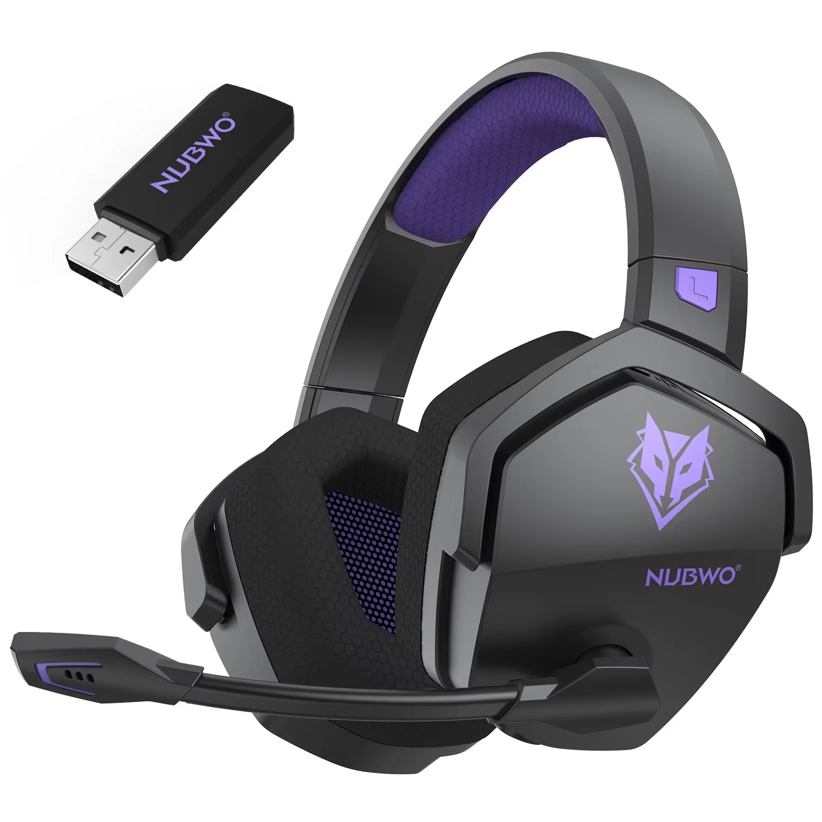 G06 Wireless Headsets Gamer with Charging Station for Headset and PS5 Controller Gaming Headphones Long Battery Life