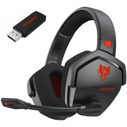 G06 Wireless Headsets Gamer with Charging Station for Headset and PS5 Controller Gaming Headphones Long Battery Life