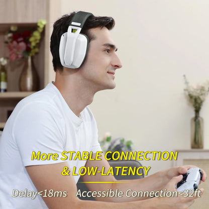 BW06 Bluetooth Headsets Gamer with Mic for PS5 PS4 PC Mac Playstation Wireless 2.4Ghz Gaming Headphone with Microphone
