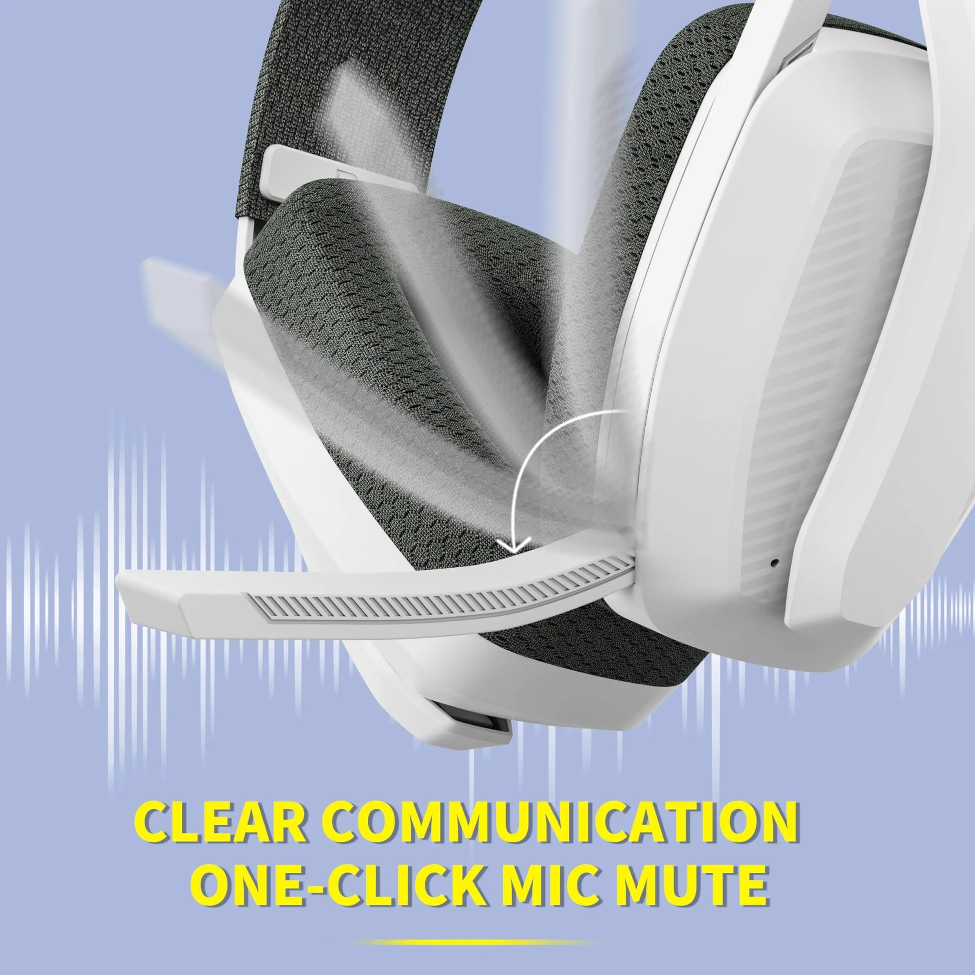 BW06 Bluetooth Headsets Gamer with Mic for PS5 PS4 PC Mac Playstation Wireless 2.4Ghz Gaming Headphone with Microphone