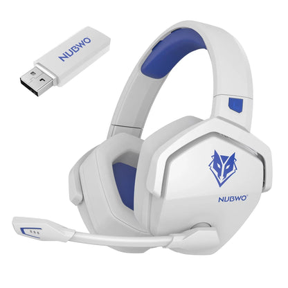 G06 Wireless Headsets Gamer with Charging Station for Headset and PS5 Controller Gaming Headphones Long Battery Life