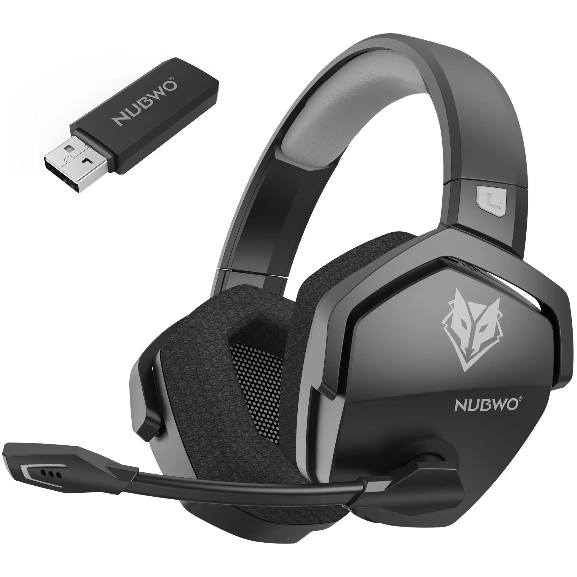 G06 Wireless Headsets Gamer with Charging Station for Headset and PS5 Controller Gaming Headphones Long Battery Life