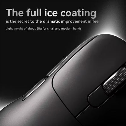 AJ179 PRO PAW3395 Lightweight Wired Wireless Mouse with Magnetic Charging Base Ergonomic Macro Gaming Mouse for PC Laptop