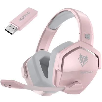 G06 Wireless Headsets Gamer with Charging Station for Headset and PS5 Controller Gaming Headphones Long Battery Life